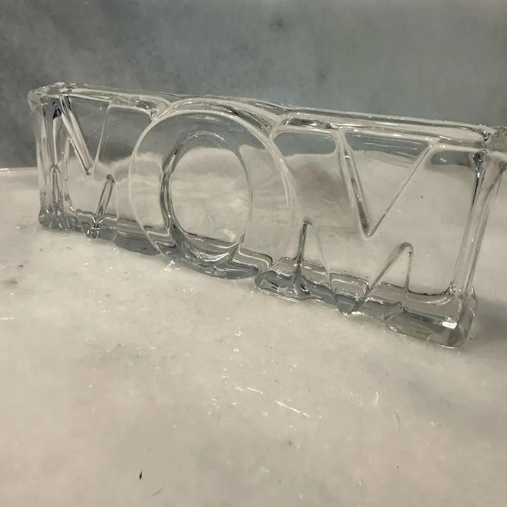 Vintage 1983 Avon Glass Paperweight MOM